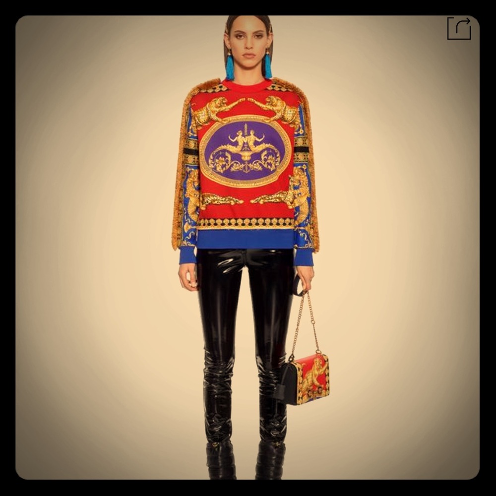 Versace signature pillow talk sweat shirt